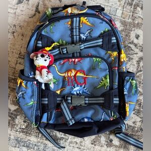 Pottery Barn Dinosaur Print Kids Backpack